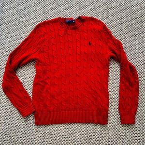 Men’s Polo Ralph Lauren Crew Neck Cable-knit Sweater Size S